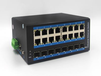 管理型千兆 8光16電工業級交換機